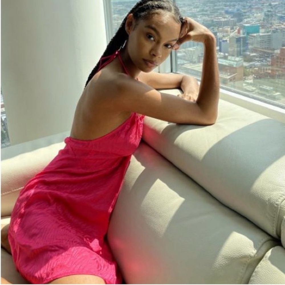 NWT Motel Galina Pink Dress